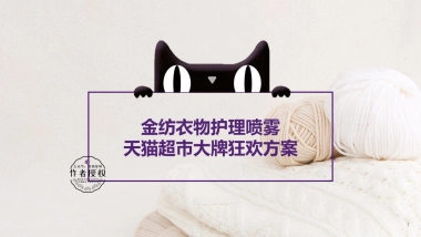 2019金纺衣物护理喷雾大牌狂欢方案 0318