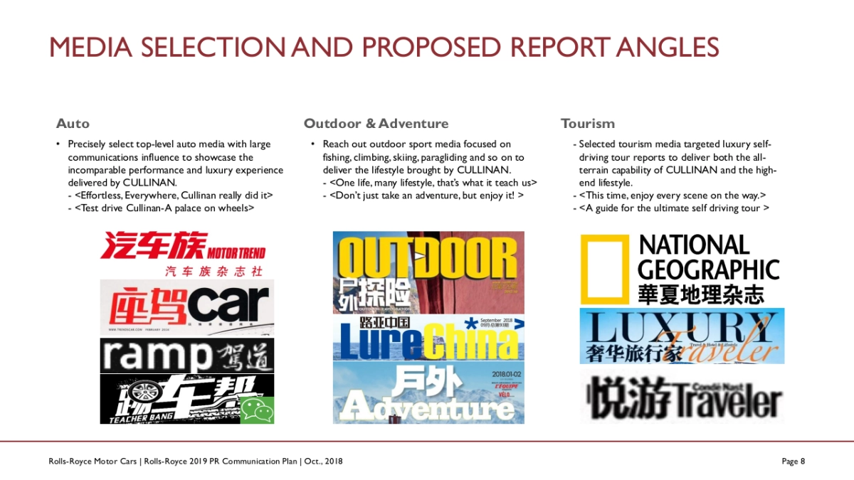 Rolls-Royce 2019 PR Communications Plan_第8页