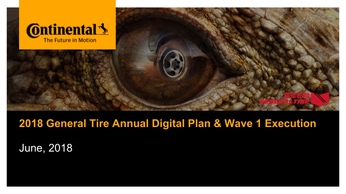 2018 General Tire Annual Digital Campaign Plan &Wave 1_第1页
