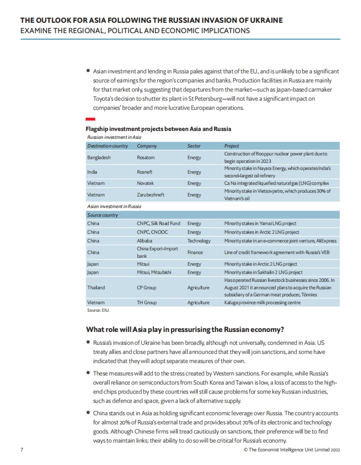 俄乌战争如何重塑亚洲地缘政治和经济发展（英）-经济学人智库7页_第9页