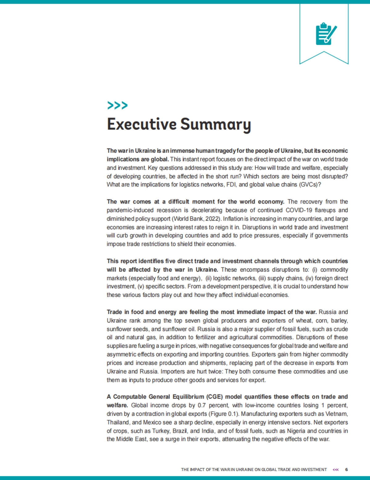 乌克兰战争对全球贸易和投资的影响(英)-世界银行-84页_第6页
