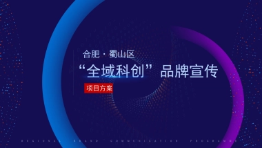 合肥蜀山区全域科创品牌创建与传播方案