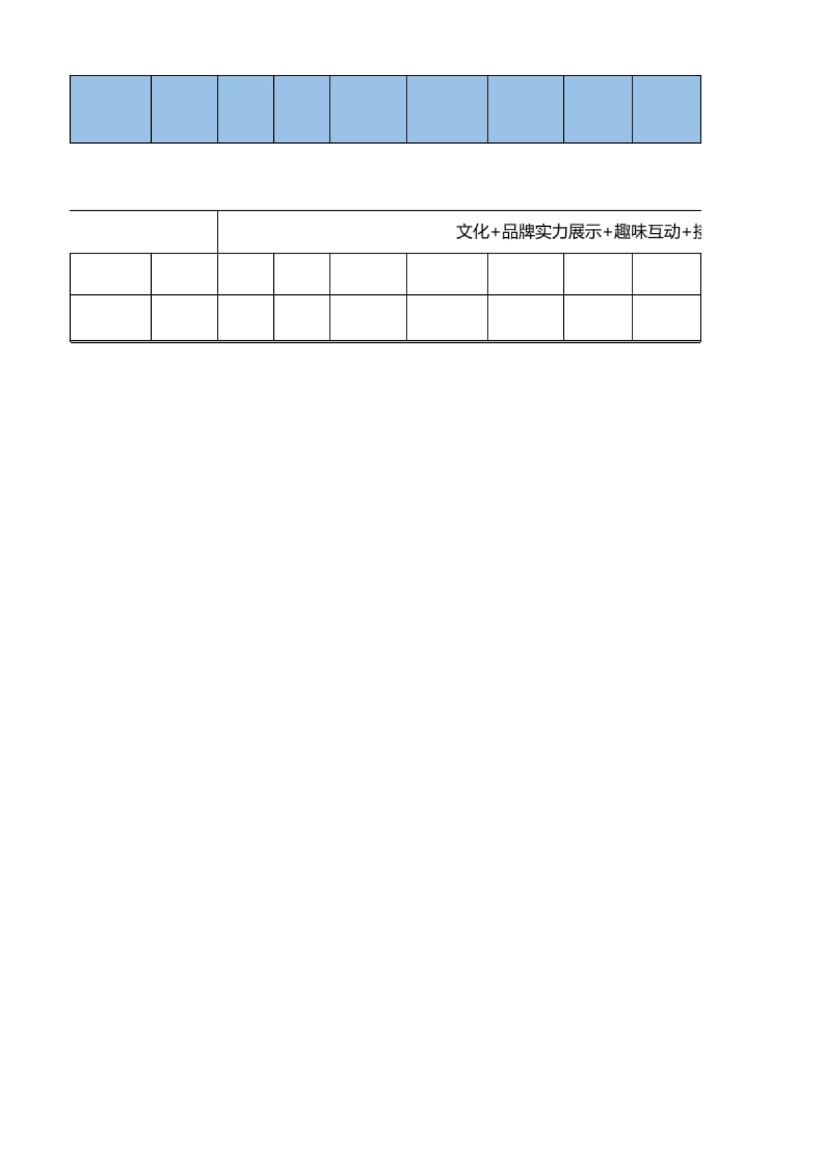 品牌年度策划：年度营销战略主题框架计划表_第8页