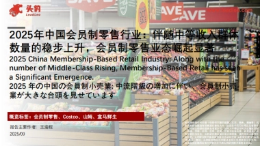 2025年中国会员制零售行业：伴随中等收入群体数量的稳步上升，会员制零售业态崛起显著-头豹研究院