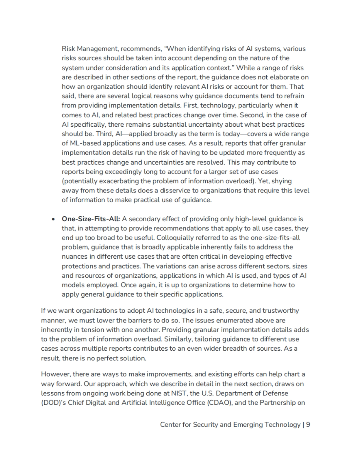 2025年协调人工智能指导：将自愿标准和最佳实践distill成一个统一的框架报告（英文版）-CSET_第10页