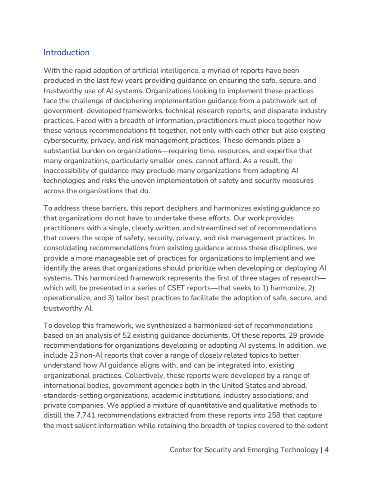 2025年协调人工智能指导：将自愿标准和最佳实践distill成一个统一的框架报告（英文版）-CSET_第5页