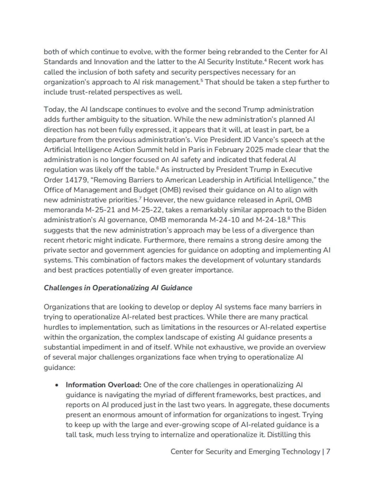2025年协调人工智能指导：将自愿标准和最佳实践distill成一个统一的框架报告（英文版）-CSET_第8页