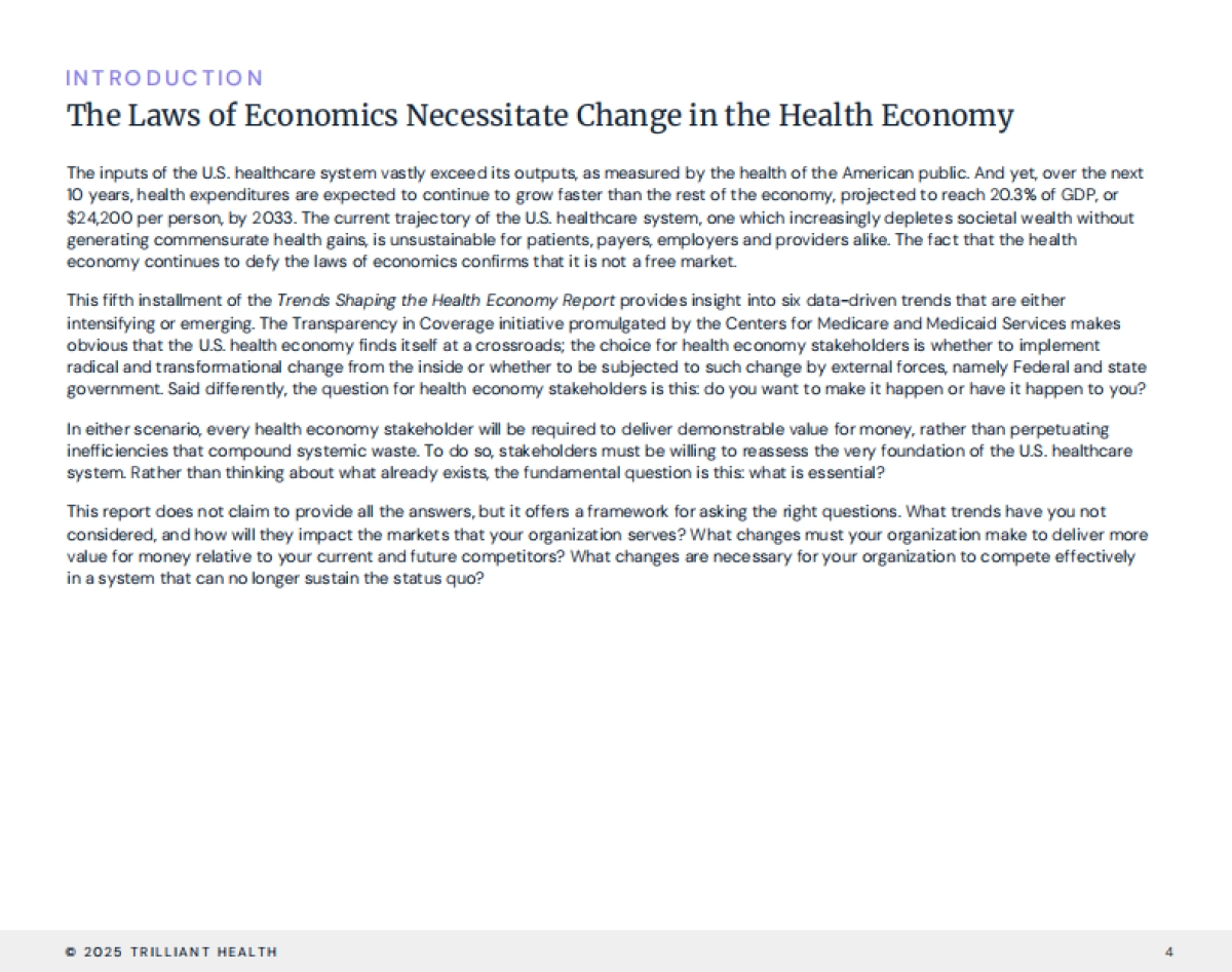 2025年塑造美国健康经济的六大趋势研究报告（英文版）-Trilliant Health_第4页