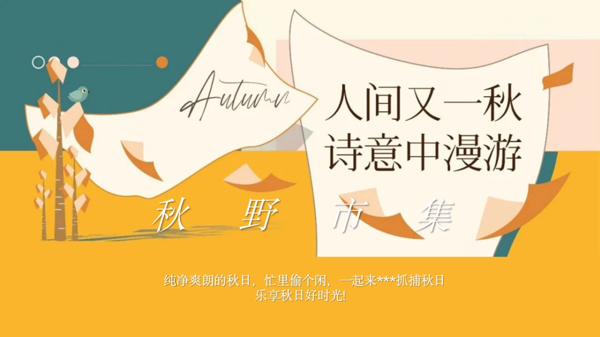 秋日捕抓计划「秋野市集主题」活动策划方案_第3页