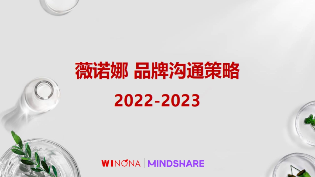薇诺娜品牌沟通策略_提案版_第1页