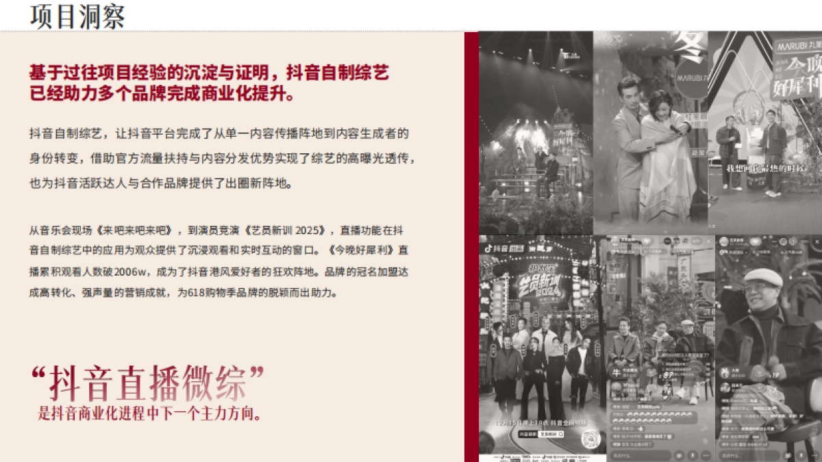 抖音【行业IP】内容直播综艺《姐系宇宙》招商方案_第6页