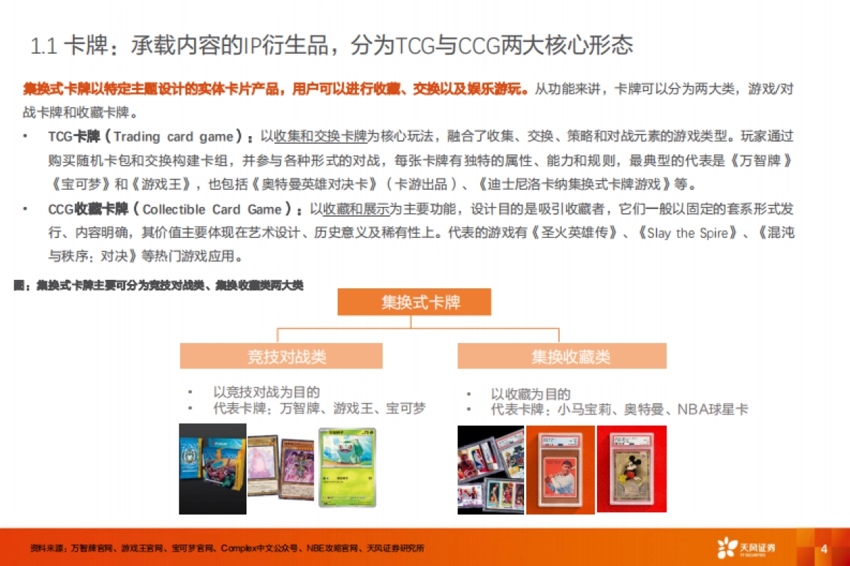 卡牌行业：二十年代际跃迁，不变的文化符号--天风证券_第4页