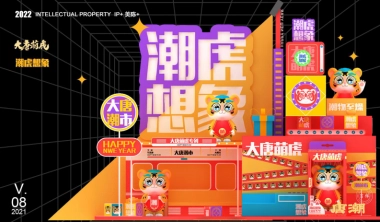 2022【大唐萌虎 潮虎想象】春节新年虎年双旦IP美陈方案-79P