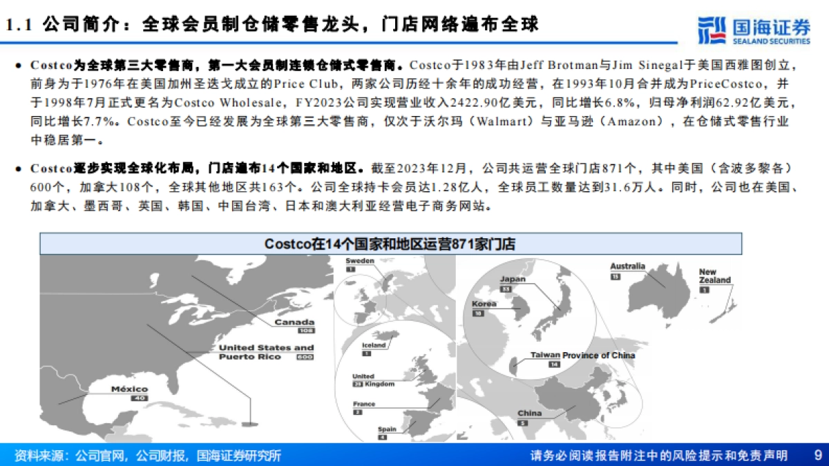 Costco(COST.US)深度报告:全球会员制仓储零售龙头,优质低价,效率为王-国海证券_第9页