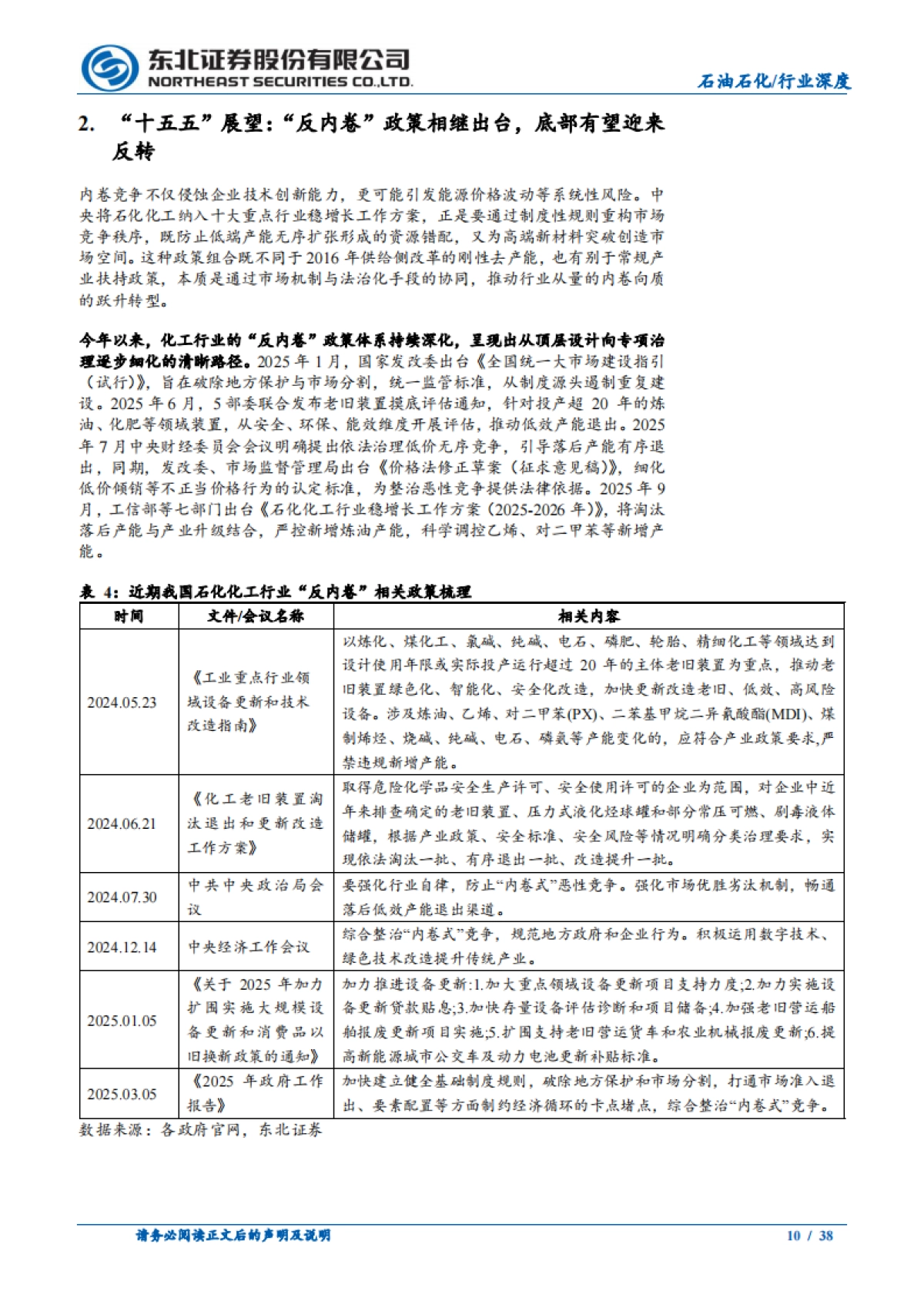 东北证券-2026年石油石化行业年度策略：反内卷谋行业新篇，奋楫扬帆破浪笃行_第10页