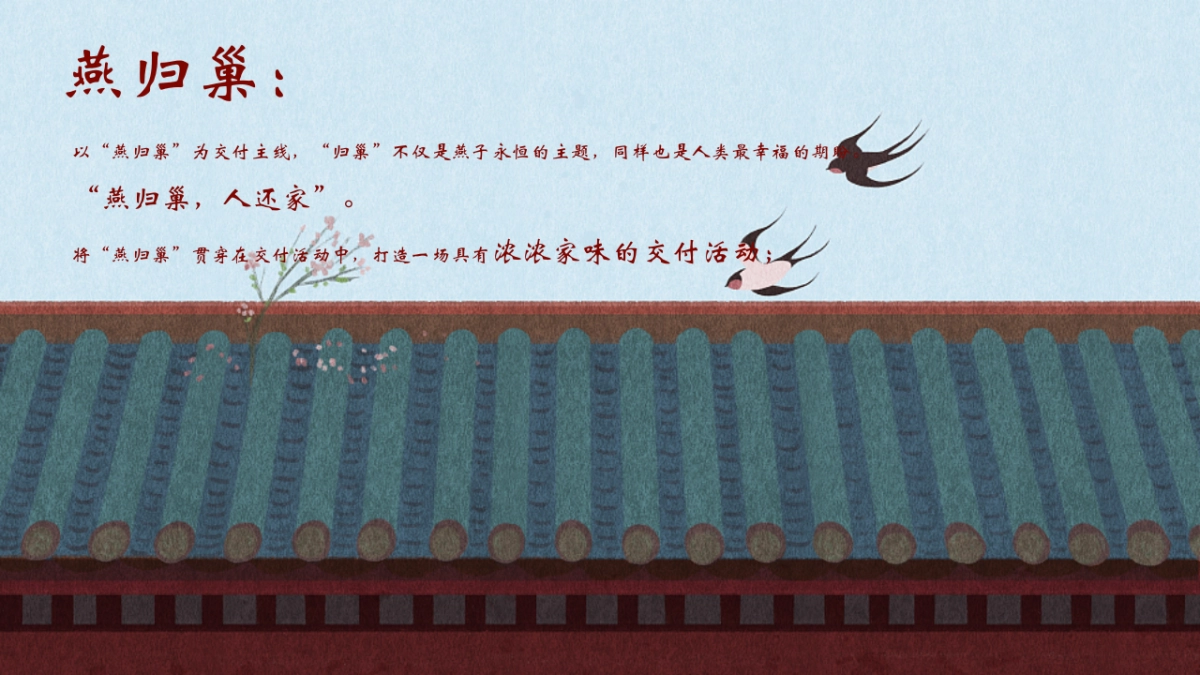 2025红色中式地产楼盘燕归巢主题交房交付活动方案_第5页