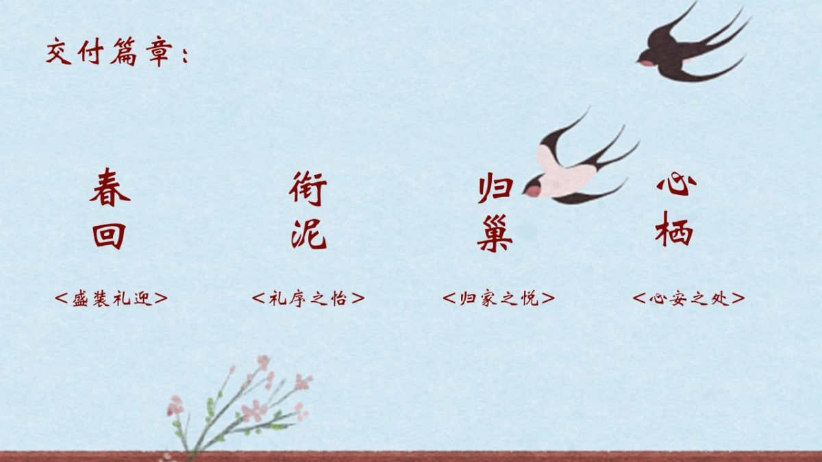 2025红色中式地产楼盘燕归巢主题交房交付活动方案_第6页