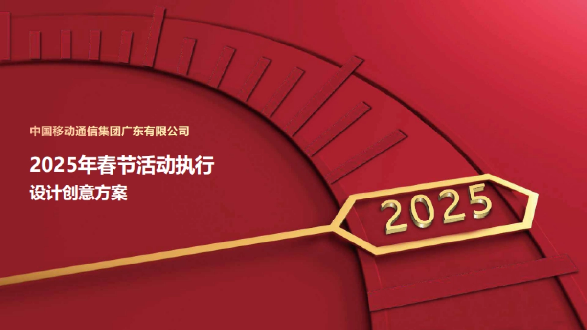 中国移动通信集团广东有限公司2025年春节活动执行设计创意方案_第1页