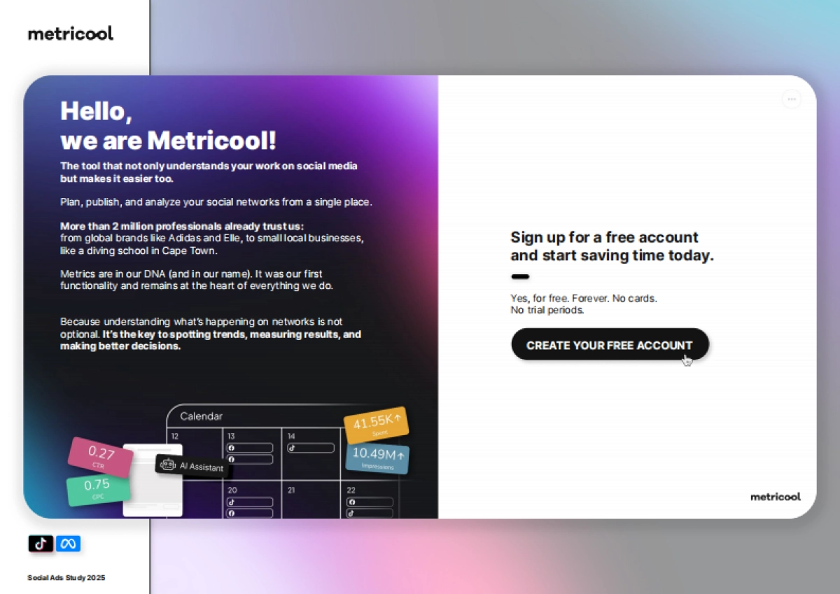 2025年社交媒体广告研究报告基于TikTok和Meta两大平台数据洞察(英文版)-Metricool_第2页