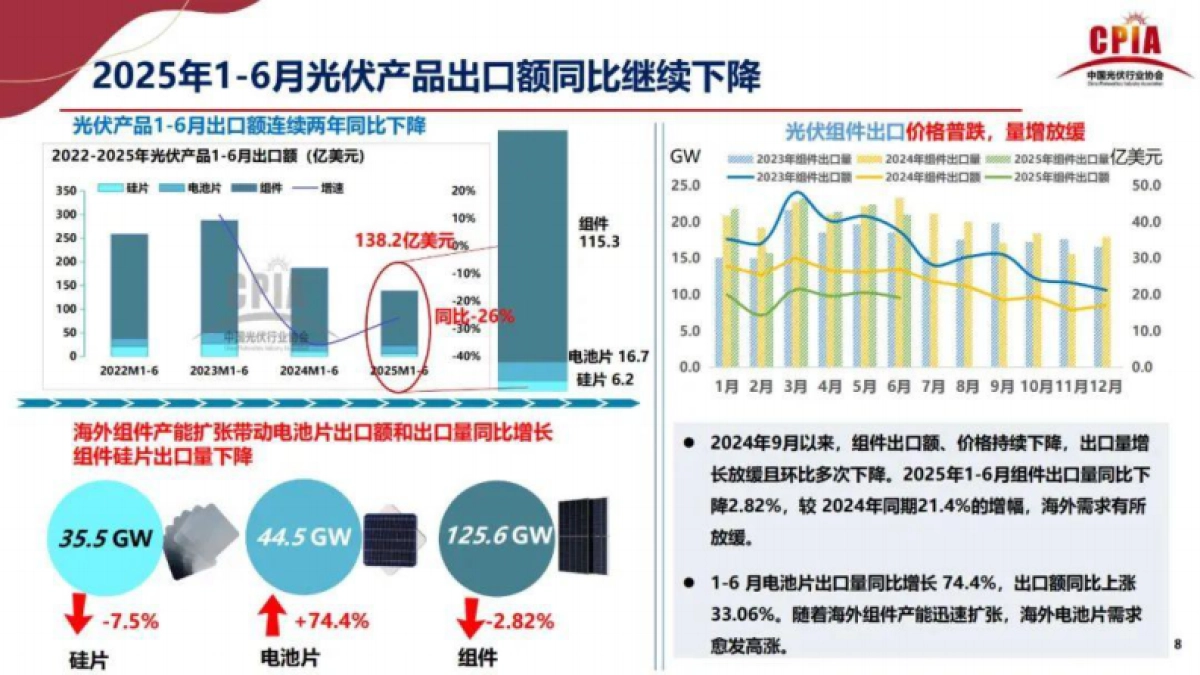 2025年光伏行业上半年发展回顾与下半年形势展望-中国光伏行业协会 王勃华_第8页