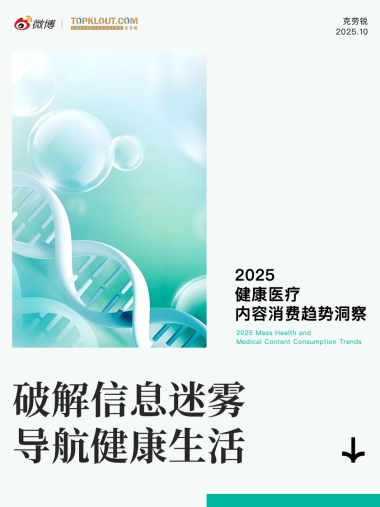 2025健康医疗内容消费趋势洞察报告-克劳锐