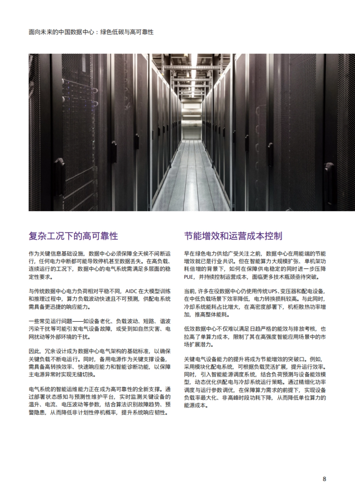 2025面向未来的中国数据中心：绿色低碳与高可靠性白皮书-西门子_第8页