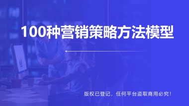 100种营销策略方法（升级版）