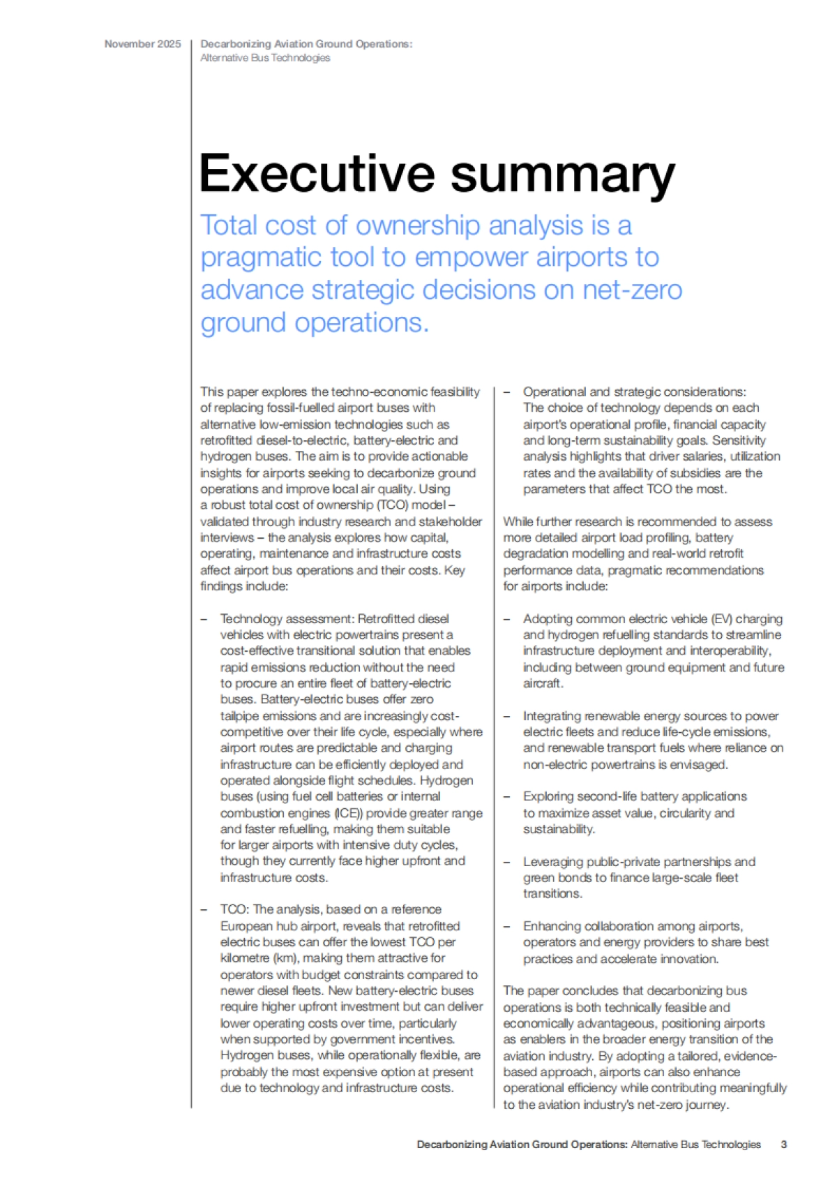 2025年航空地面作业脱碳：机场摆渡车替代技术白皮书（英文版）-世界经济论坛_第3页