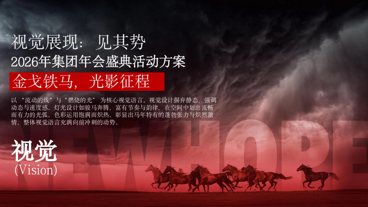 2026马年企业集团公司年会盛典（策马扬鞭 再踏高峰主题）活动策划方案_第8页