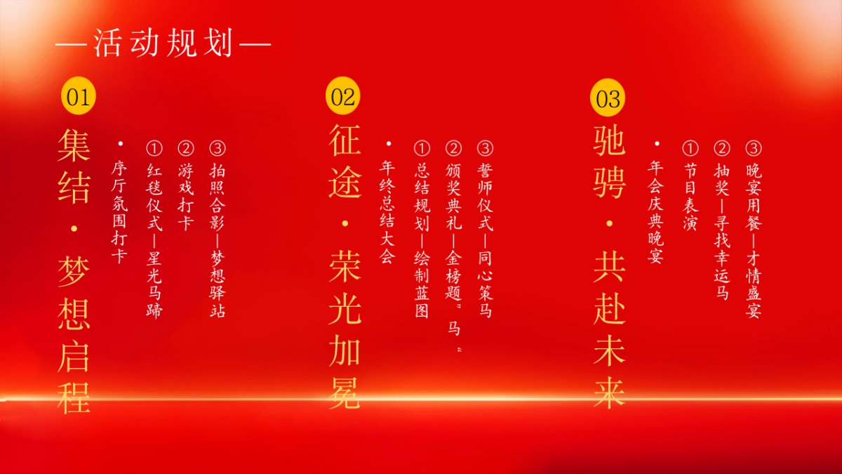 2026执梦为鞭  策马未来马年公司集团年会尾牙大气红色活动方案_第9页