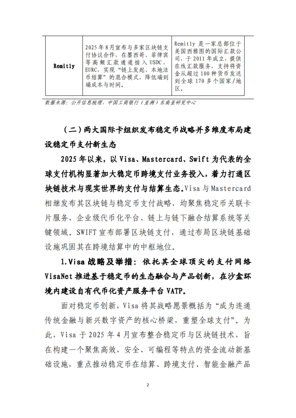 2025年稳定币创新对非银支付生态的影响动态研究报告-工银亚洲研究_第3页