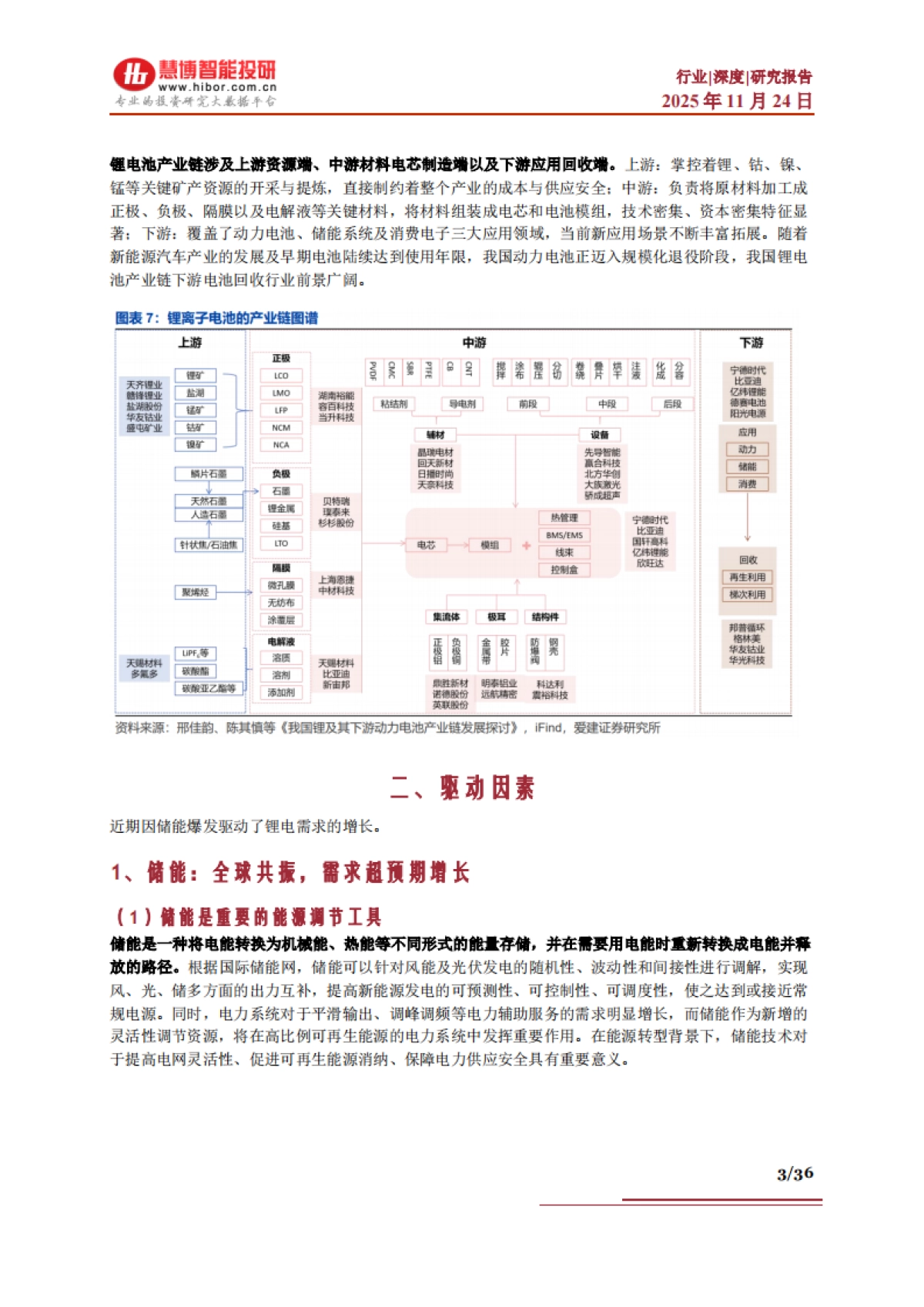 储能之锂电材料行业深度:驱动因素、市场分析、供需预测及相关公司深度梳理-慧博智能投研_第3页