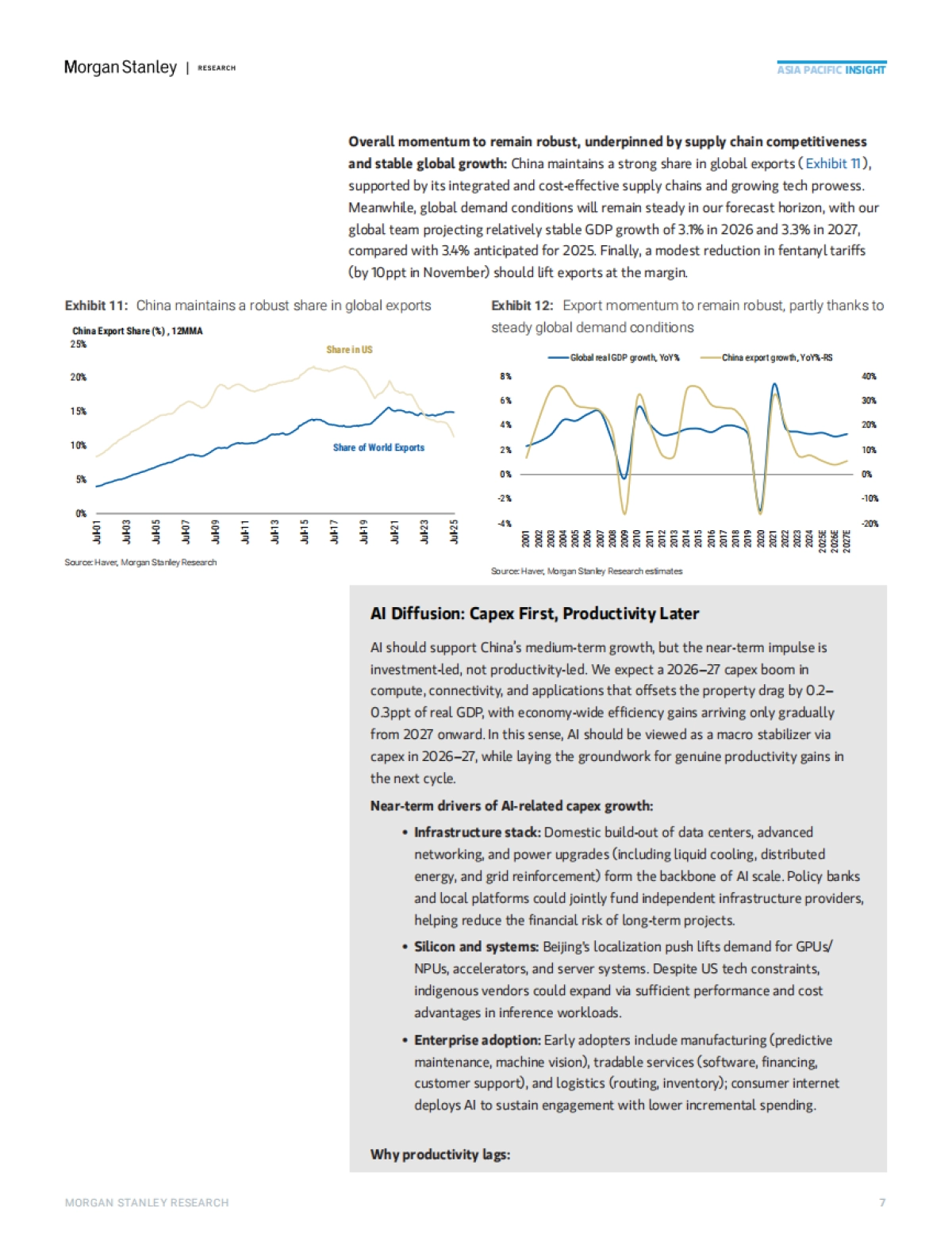 2026年中国经济展望：缓慢迈向低通胀（英文）-摩根大通_第7页