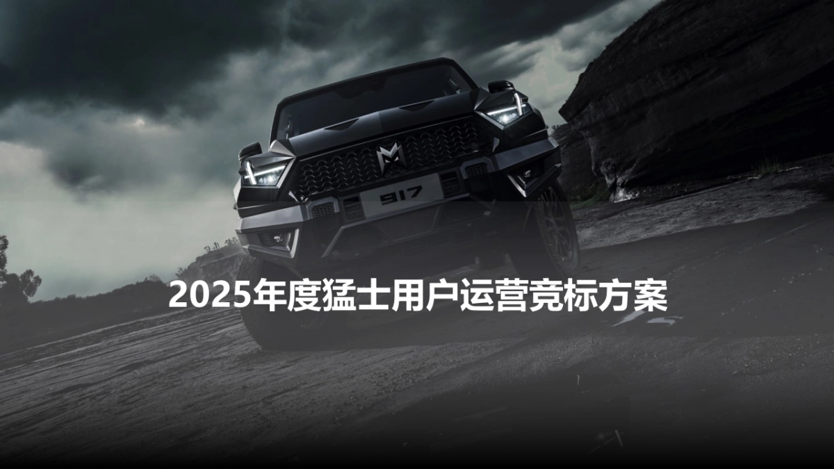 猛士用户运营竞标方案_第1页