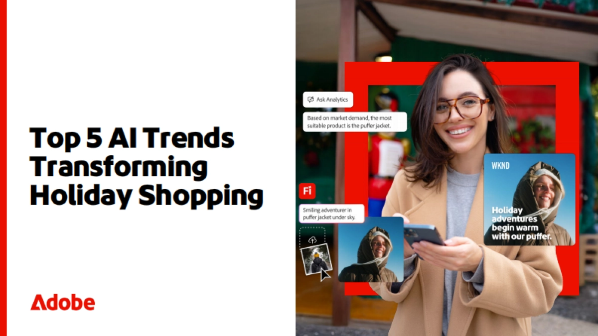 2025年变革假日购物季的五大AI趋势研究报告（英文版）-Adobe_第1页