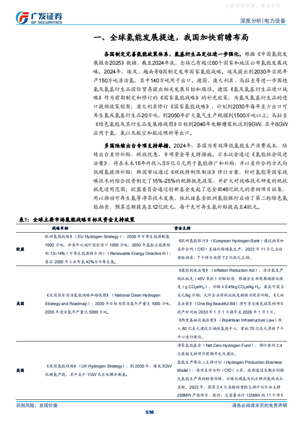 中央五年规划建议首提氢能，绿氢产业迎来加速发展-广发证券_第5页