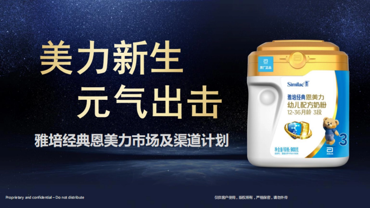 雅培经典恩美力市场及渠道计划_第1页