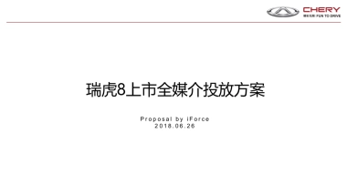 2018瑞虎8上市全媒介投放方案