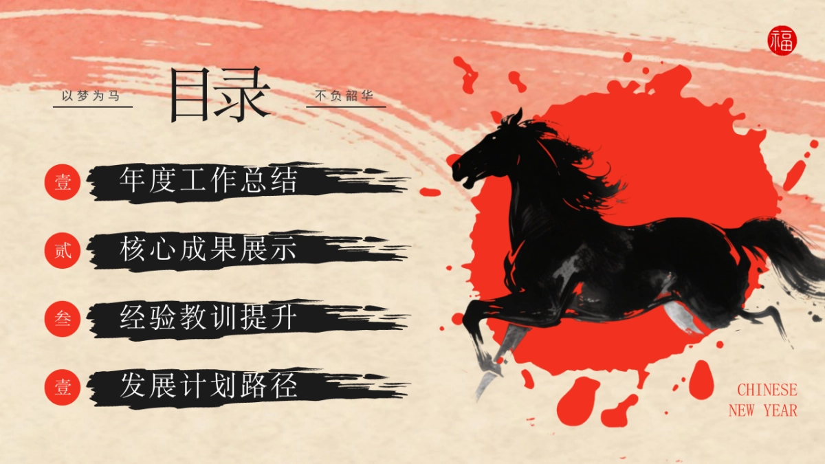 2026马年动态年终总结PPT模板 (7).pptx_第2页