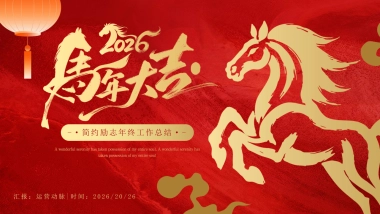 2026马年红色工作年终总结PPT模板 (10).pptx