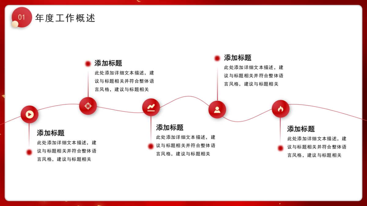 2026马年红色工作年终总结PPT模板 (23).pptx_第5页