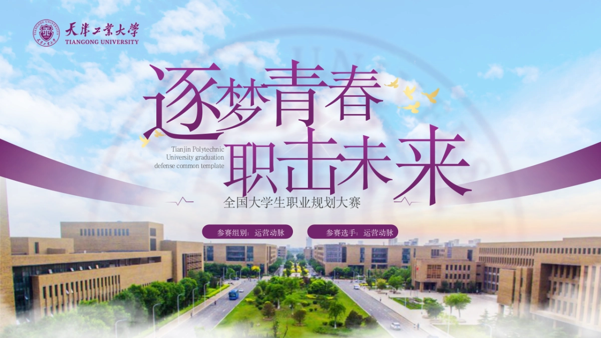 大学生职业生涯规划大赛PPT模板 (8).pptx_第1页