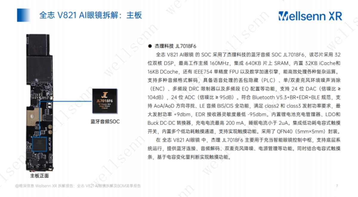 2025年AI眼镜拆解及BOM成本报告：华强北全志+V821+AI眼镜拆解-维深wellsenn.pdf_第7页