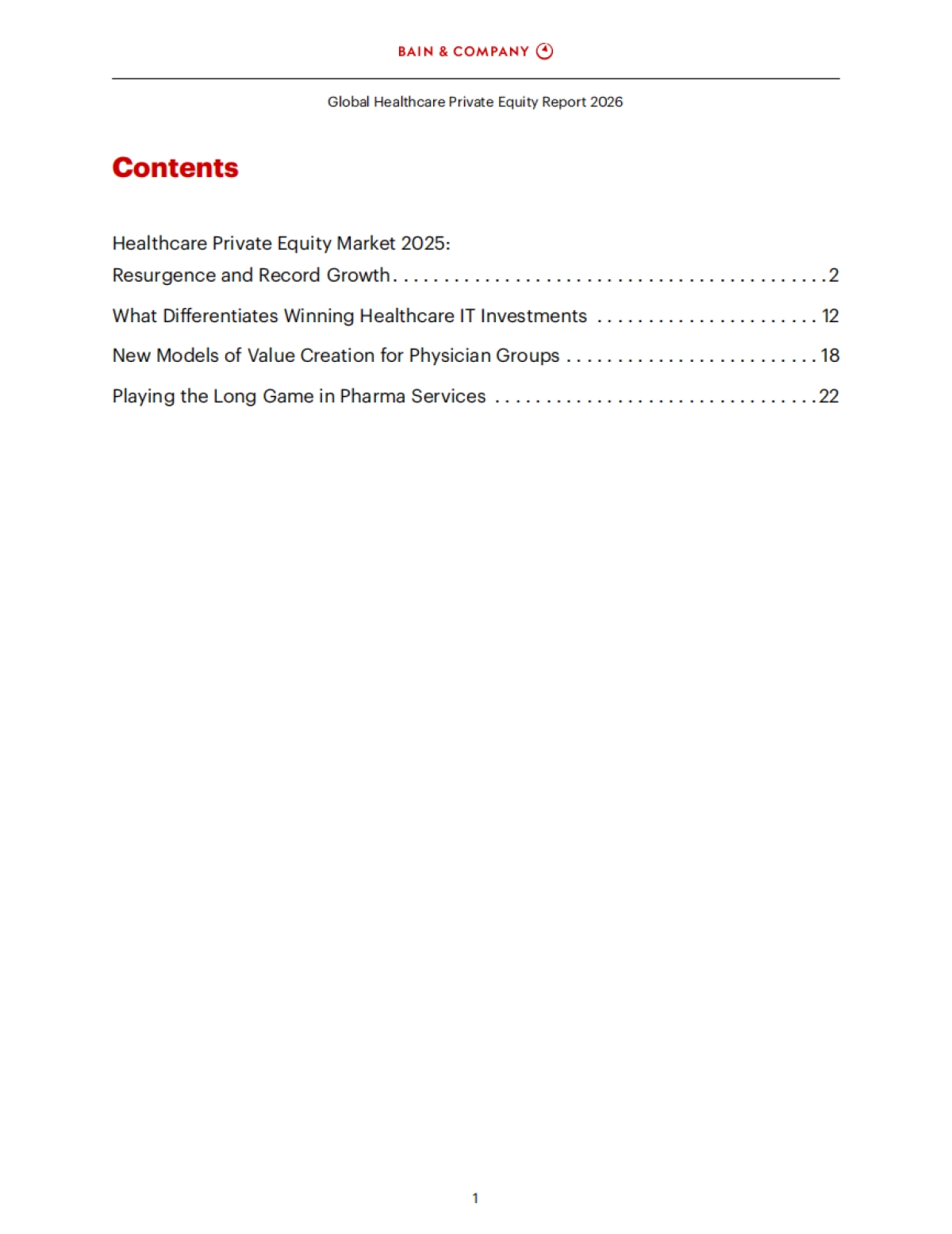 2026年全球医疗健康行业私募股权报告（英文版）-贝恩公司.pdf_第3页