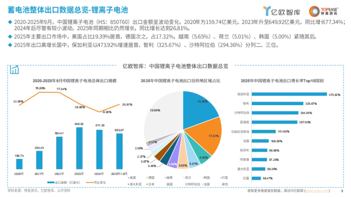 【亿欧智库】2026中国蓄电池行业出海国别机会洞察报告：蓄电池-锂离子电池产品.pdf_第5页
