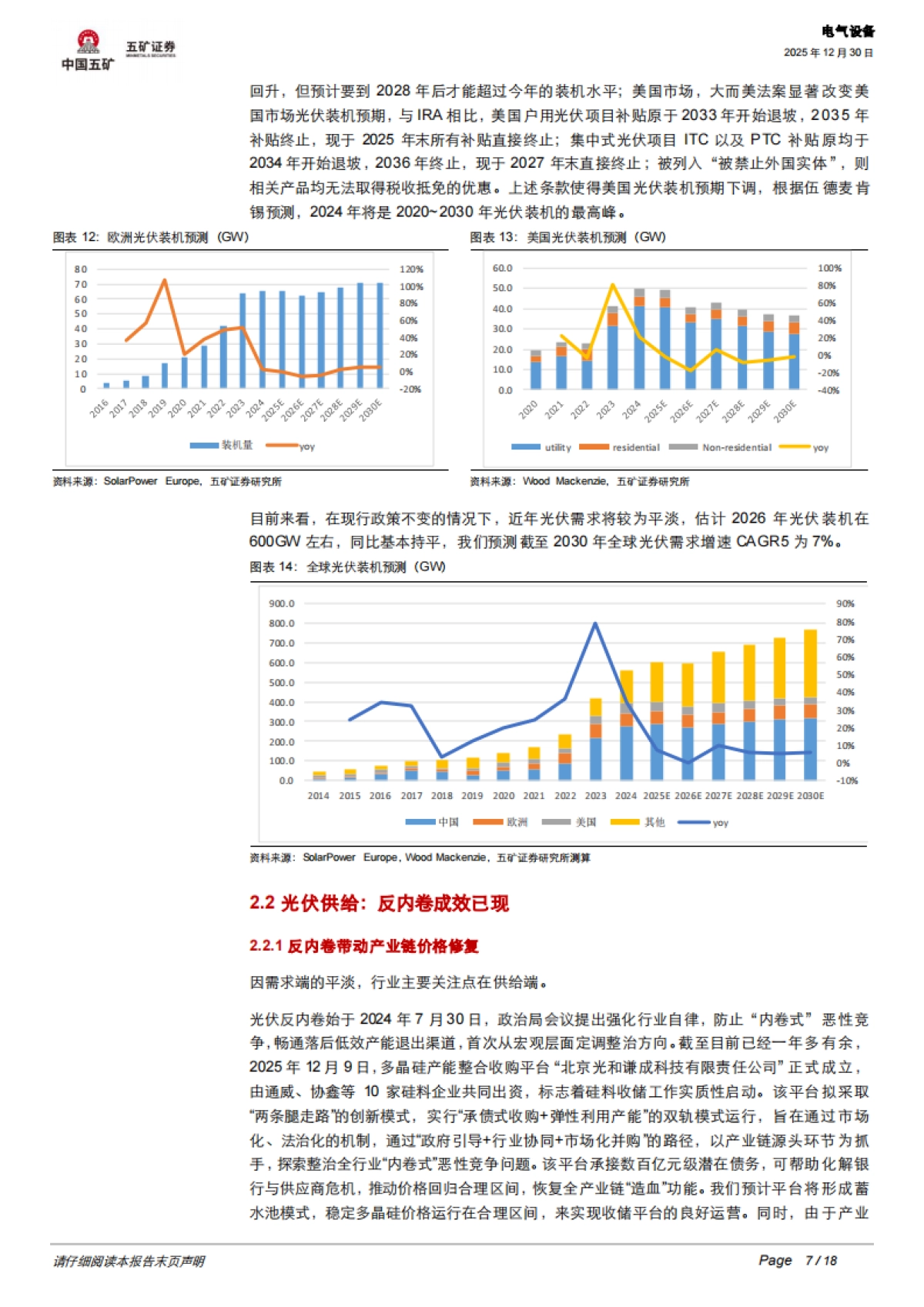 电气设备行业深度：光伏、风电2026年机会何在？-五矿证券.pdf_第7页