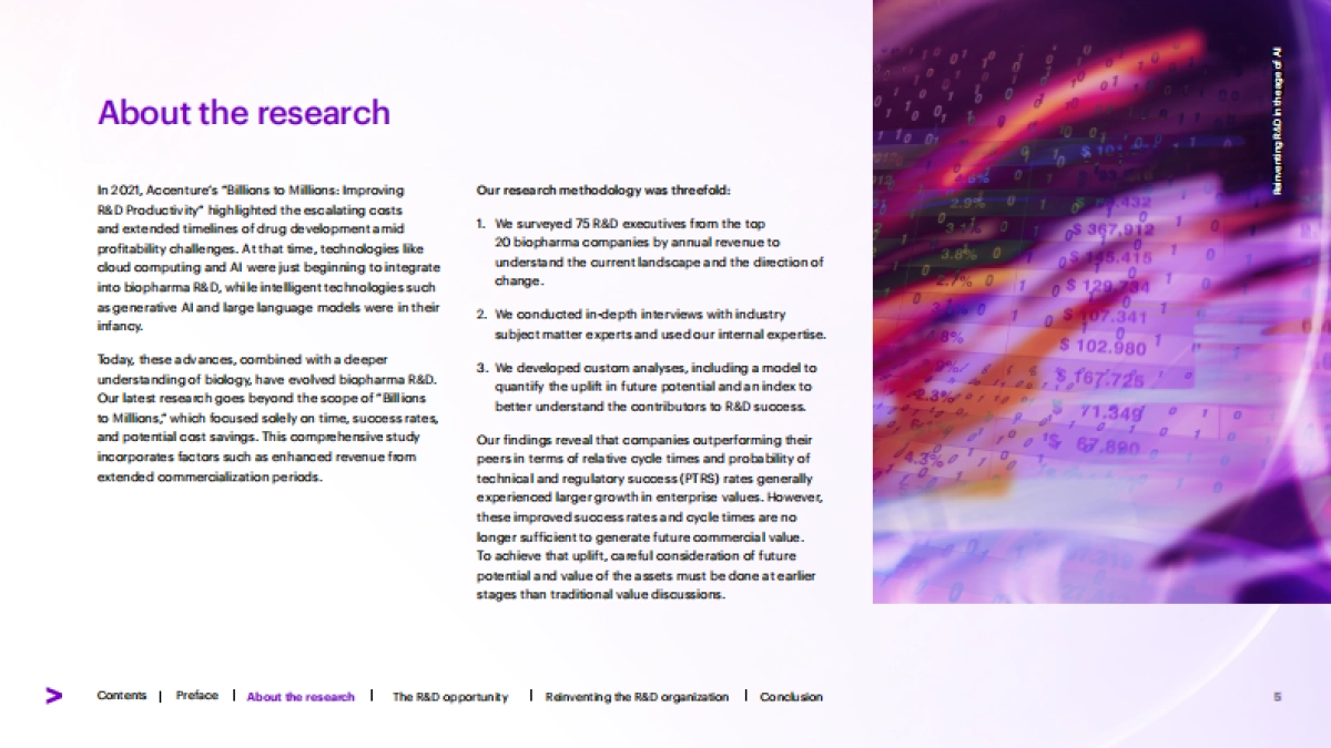 2024年AI时代重塑药物研发：智能化技术如何变革生物制药行业研究报告（英文版）-埃森哲.pdf_第5页