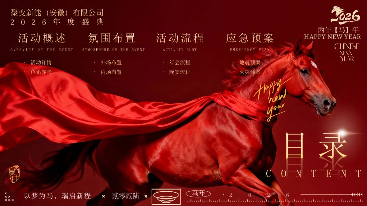 2026以梦为马·瑞启新程聚变新能安徽年度盛典新春主题年会策划案.pptx_第2页