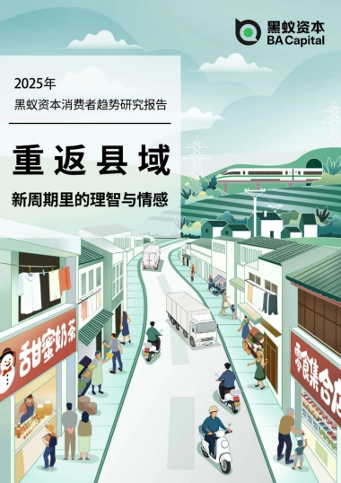 2025年消费者趋势研究报告：重返县域 新周期里的理智与情感-黑蚁资本.pdf