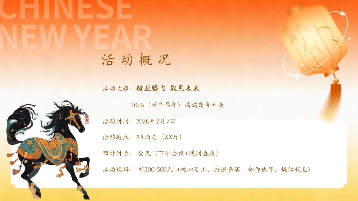 2026骏业腾飞  驭见未来丙午马年高端商务年会活动策划方案.pptx_第8页